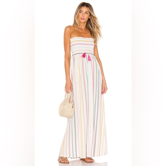 Pilyq Stephanie dress sold at REVOLVE Multicolor Striped Maxi Dress Sz XS/S - Picture 1 of 11